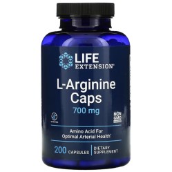 Life Extension, L-аргинин, 700 мг, 200 капсул